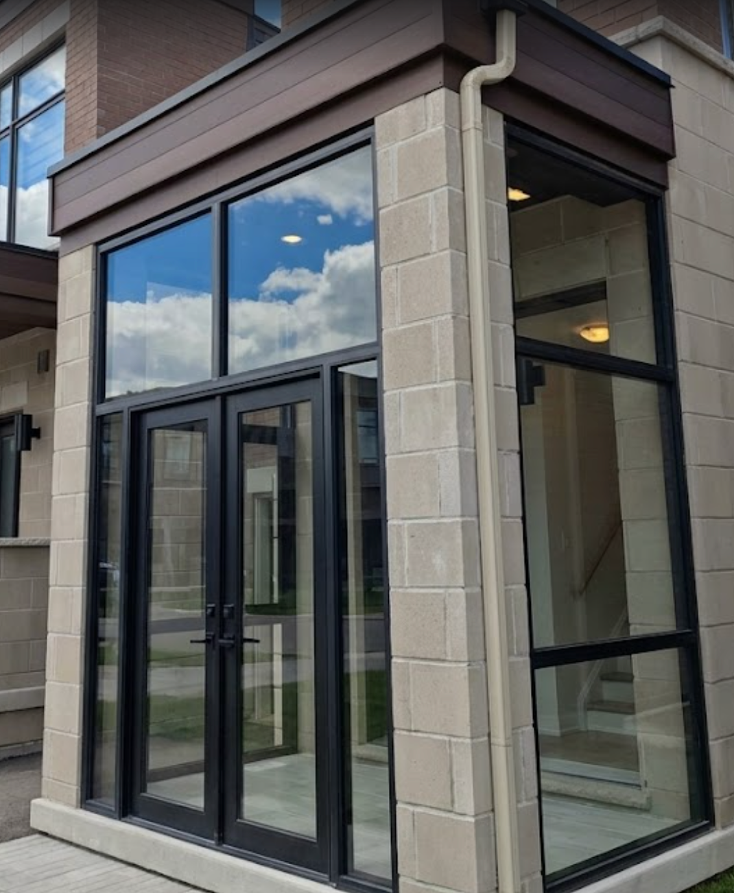 Front Entrance Aluminum Enclosure